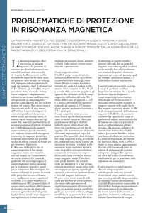 Problematiche di protezione in risonanza magnetica