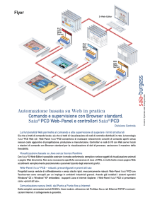 Comando e supervisione con Browser standard, Saia® PCD Web