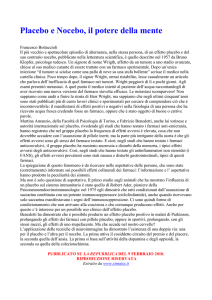 Placebo e Nocebo