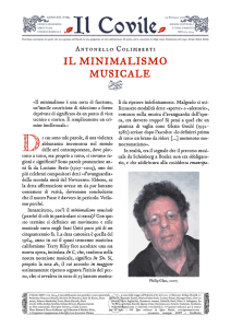Il Covile N° 889. Il minimalismo musicale (di Antonello Colimberti).