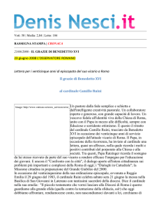 23 giugno 2008 L`OSSERVATORE ROMANO Lettera