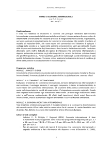 Economia internazionale 2016/2017