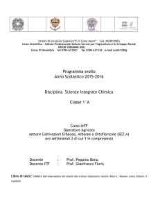 CHIMICA - Istituto Superiore Sorgono
