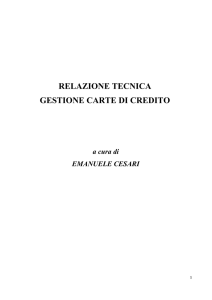 Schema di relazione per un progetto di informatica