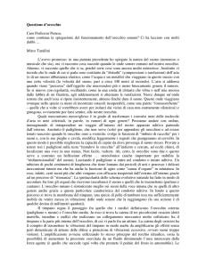 Questione d`orecchio - Dipartimento di Fisica