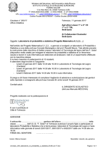 Laboratorio di probabilità e statistica