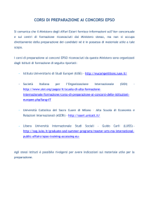 corsi di preparazione ai concorsi epso