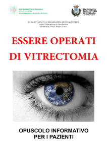 Essere operati di Vitrectomia - Azienda Ospedaliero