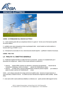 RISCHIO ELETTRICO - ASIA Srl Ambiente Sicurezza Salute