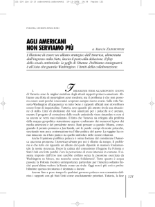 agli americani non serviamo più