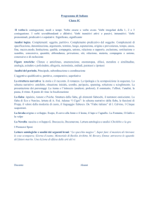 Programma di Italiano Classe IC Il verbo:le coniugazioni, modi e