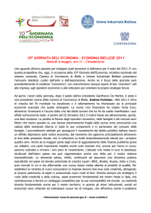 10ª giornata dell`economia - economia biellese 2011