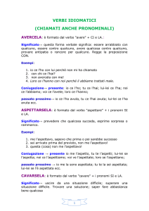 VERBI IDIOMATICI