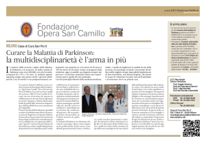 Fondazione Opera San Camillo la multidisciplinarietà è l`arma in più