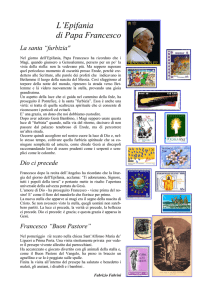 L`Epifania di Papa Francesco
