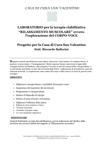 Progetto Rilassamento Muscolare