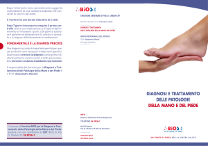 DIAGNOSI E TRATTAMENTO DELLE PATOLOGIE DELLA MANO E