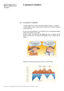 I numeri relativi