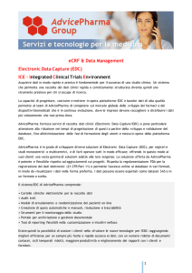 Scheda Tecnica eCRF e Datamanagement