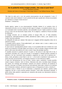 Se la pubertà inizia troppo presto, che cosa si può fare?