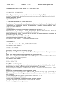 Classe: 3INTE Materia: TPSIT Docente: Prof. Epis Carlo