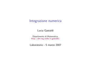 Lezione 8. (4-7 Marzo 2008) - lucia gastaldi