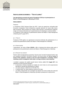 tesi di laurea - Fondazione CUOA