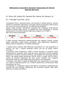 Attivazione muscolare durante l