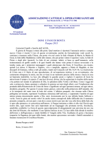 ASSOCIAZIONE CATTOLICA OPERATORI SANITARI