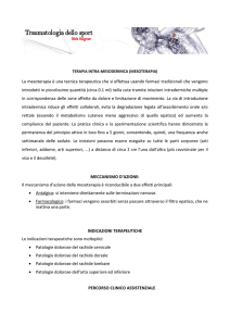 Mesoterapia - Traumatologia dello sport