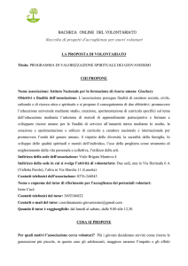 Programma di valorizzazione spirituale dei giovanissimi