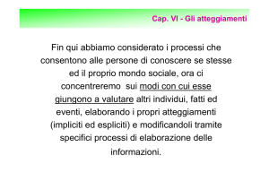 Fin qui abbiamo considerato i processi che consentono alle persone