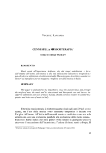 cenni sulla musicoterapia