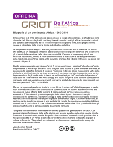 Biografia di un continente: Africa, 1960-2010