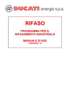 programma per il rifasamento industriale manuale