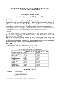 Disfonia in corso di stasi di sangue nel cuore