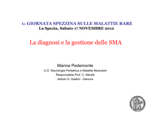 Diagnosi e gestione delle SMA