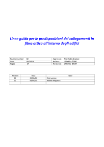 Linee guida per le predisposizioni dei collegamenti in fibra ottica all