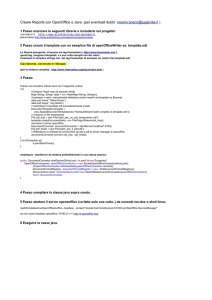 Creare Reports con OpenOffice e Java. (per eventuali dubbi: rosario