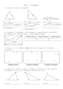 TUTTI I TRIANGOLI B. Osserva i triangoli nel