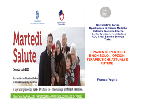 Franco Veglio IL PAZIENTE IPERTESO E NON SOLO… OPZIONI