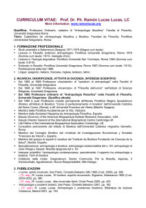 CURRICULUM-VITAE-Breve - Pontificia Università Gregoriana