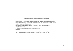Distanze in astronomia