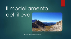 Il modellamento del rilievo - Liceo Statale Alessandro Manzoni