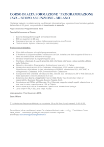corso di alta formazione “programmazione java