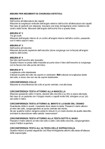 Scarica la descrizione della SCHEDA MISURE