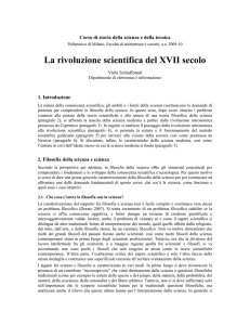 La rivoluzione scientifica del XVII secolo