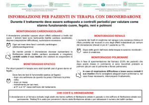 informazione per pazienti in terapia con dronerdaron