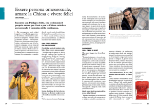 Essere persona omosessuale, amare la Chiesa e vivere felici