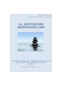LA MEDITAZIONE MINDFULNESS (MF)